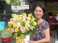 Hình ảnh hoa giao hàng thực tế