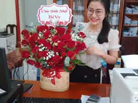Hình ảnh hoa giao hàng thực tế