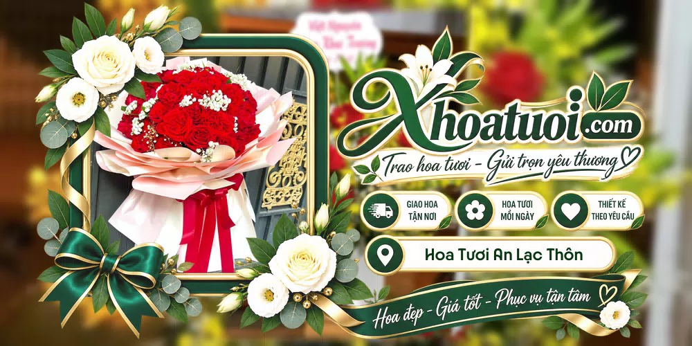 Hoa tươi Xã An Lạc Thôn, Cần Thơ giao tận nơi và thiết kế theo yêu cầu