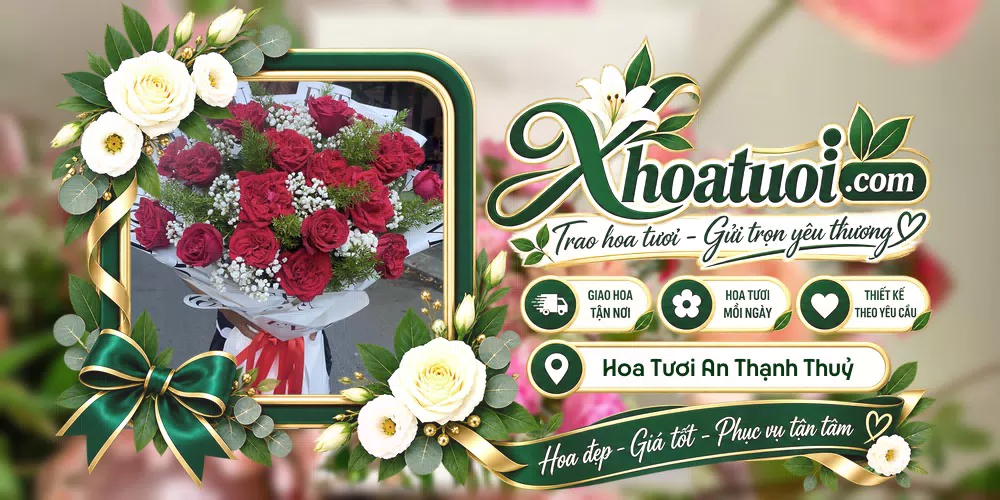 Hoa tươi Xã An Thạnh Thuỷ, Đồng Tháp giao tận nơi và thiết kế theo yêu cầu