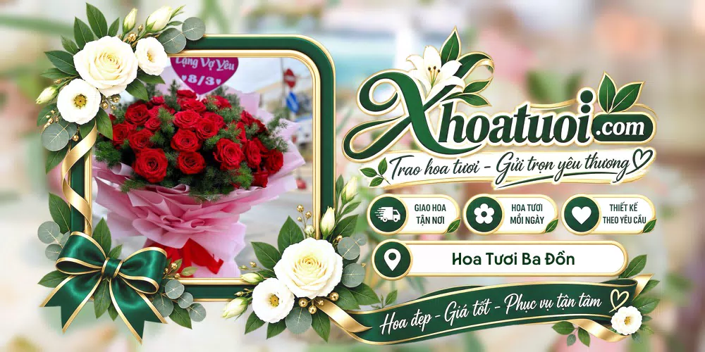 Hoa tươi Ba Đồn, Quảng Trị giao tận nơi và thiết kế theo yêu cầu