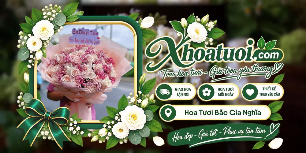 Hoa tươi Phường Bắc Gia Nghĩa, Lâm Đồng giao tận nơi và thiết kế theo yêu cầu