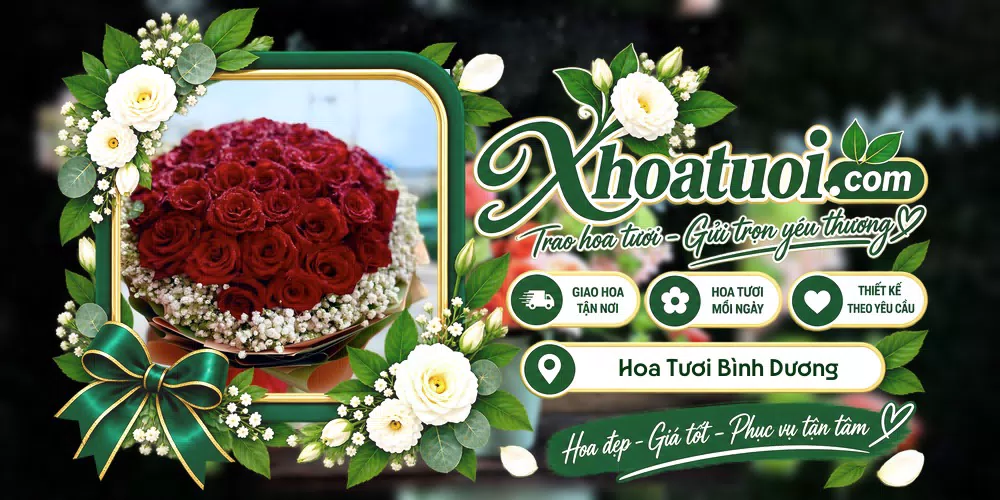 Hoa tươi Bình Dương, Hồ Chí Minh giao tận nơi và thiết kế theo yêu cầu