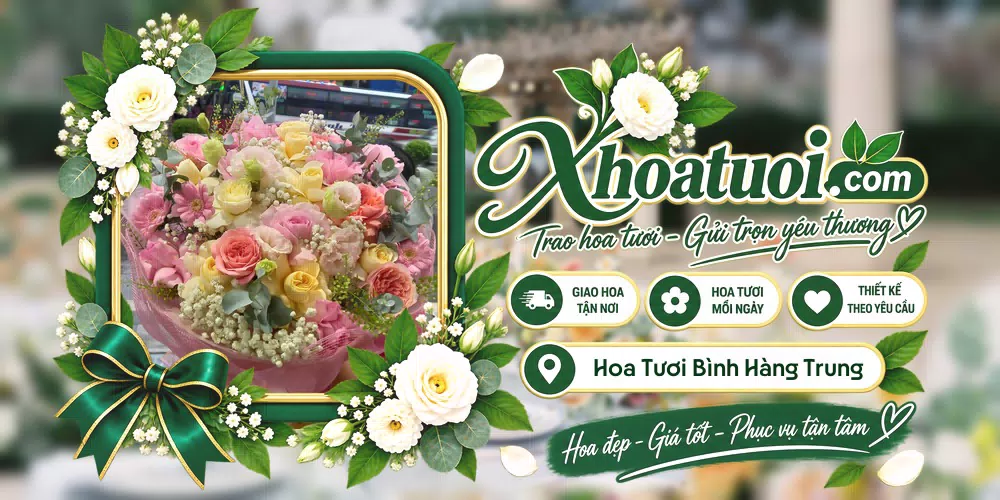 Hoa tươi Xã Bình Hàng Trung, Đồng Tháp giao tận nơi và thiết kế theo yêu cầu