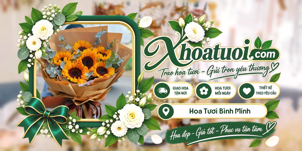 Hoa tươi Bình Minh, Vĩnh Long giao tận nơi và thiết kế theo yêu cầu