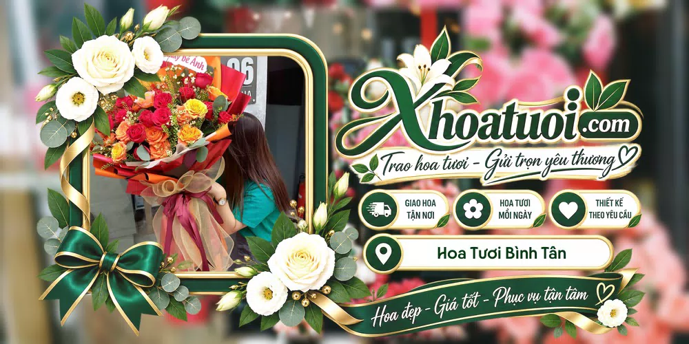 Hoa tươi Bình Tân, Đồng Nai giao tận nơi và thiết kế theo yêu cầu