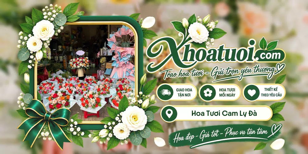 Hoa tươi Phường Cam Ly Đà Lạt, Lâm Đồng giao tận nơi và thiết kế theo yêu cầu