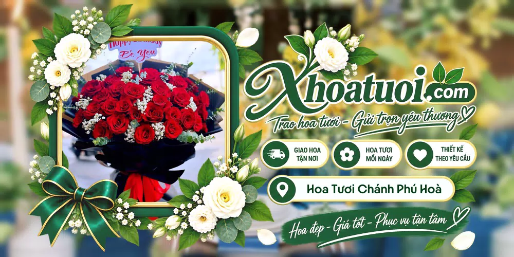 Hoa tươi Phường Chánh Phú Hoà, Hồ Chí Minh giao tận nơi và thiết kế theo yêu cầu