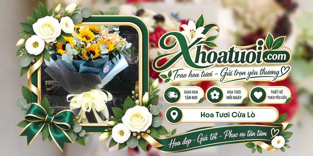 Hoa tươi Cửa Lò, Nghệ An giao tận nơi và thiết kế theo yêu cầu