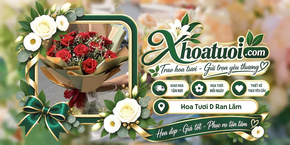 Hoa tươi Xã D’Ran Lâm Đồng, Huế giao tận nơi và thiết kế theo yêu cầu
