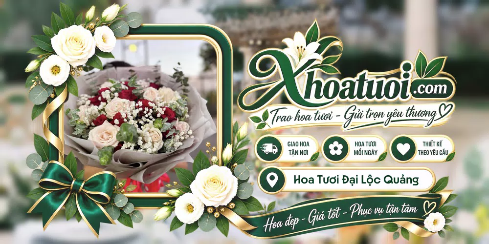 Hoa tươi Đại Lộc Quảng Nam, Đà Nẵng giao tận nơi và thiết kế theo yêu cầu