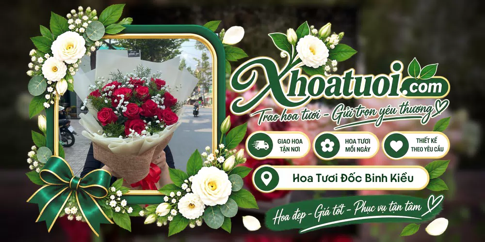 Hoa tươi Xã Đốc Binh Kiều, Đồng Tháp giao tận nơi và thiết kế theo yêu cầu
