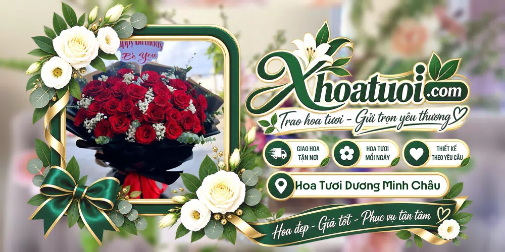Hoa tươi Xã Dương Minh Châu, Tây Ninh giao tận nơi và thiết kế theo yêu cầu