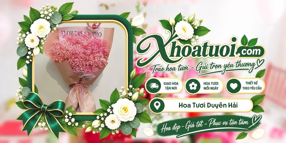 Hoa tươi Duyên Hải, Vĩnh Long giao tận nơi và thiết kế theo yêu cầu