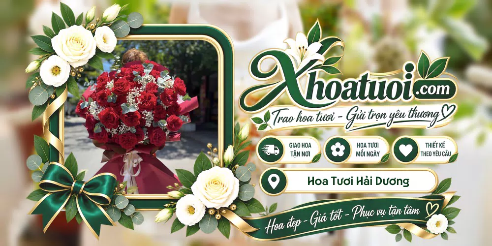 Hoa tươi Hải Dương, Hải Phòng giao tận nơi và thiết kế theo yêu cầu