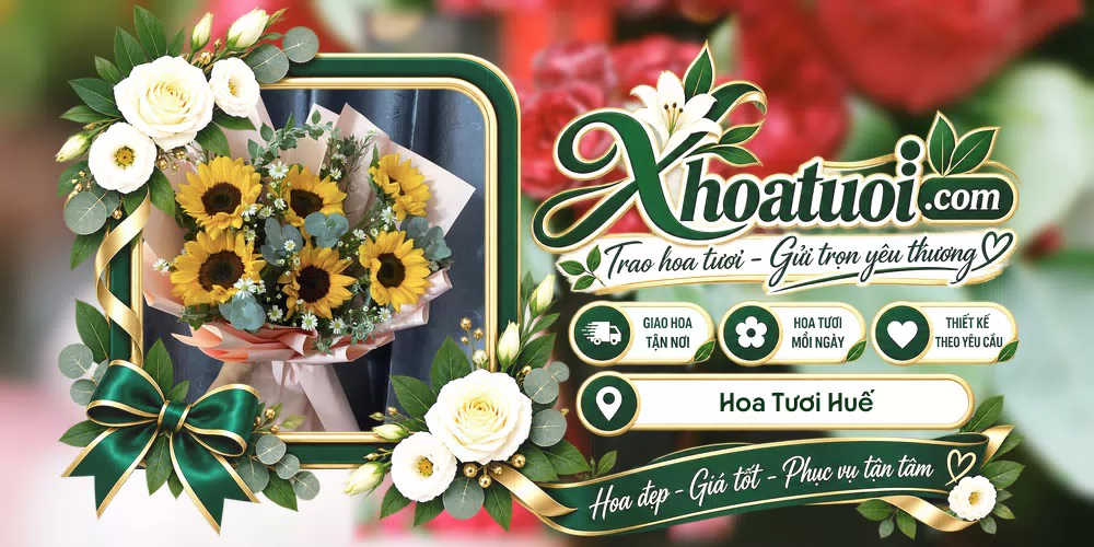 Hoa tươi Huế giao tận nơi và thiết kế theo yêu cầu