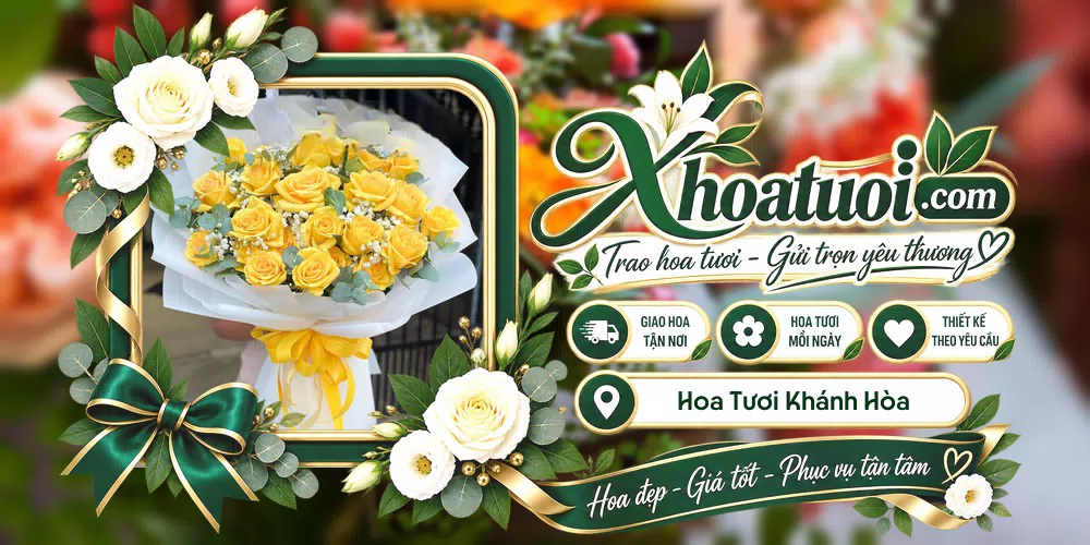 Hoa tươi Khánh Hòa giao tận nơi và thiết kế theo yêu cầu