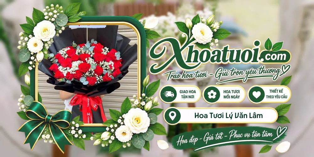 Hoa tươi Phường Lý Văn Lâm, Cà Mau giao tận nơi và thiết kế theo yêu cầu