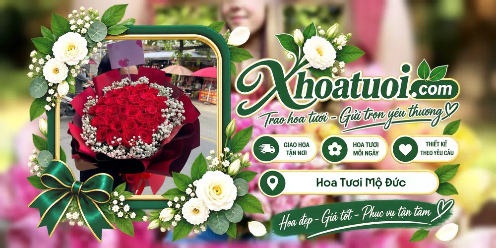 Hoa tươi Mộ Đức, Quảng Ngãi giao tận nơi và thiết kế theo yêu cầu