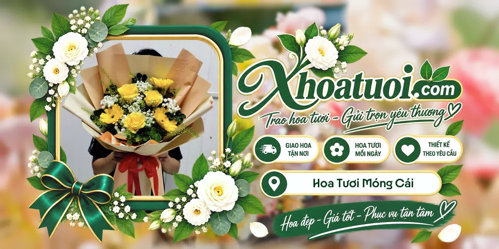 Hoa tươi Móng Cái, Quảng Ninh giao tận nơi và thiết kế theo yêu cầu