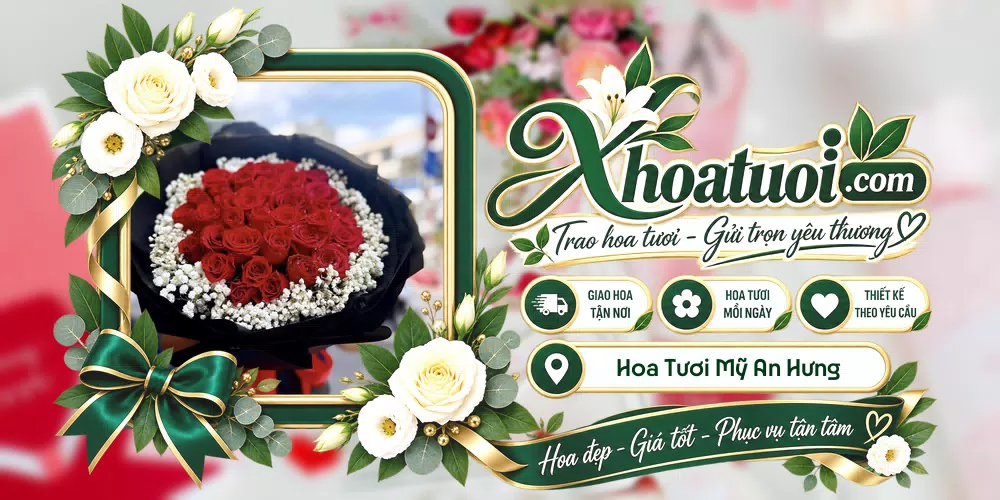 Hoa tươi Xã Mỹ An Hưng, Đồng Tháp giao tận nơi và thiết kế theo yêu cầu
