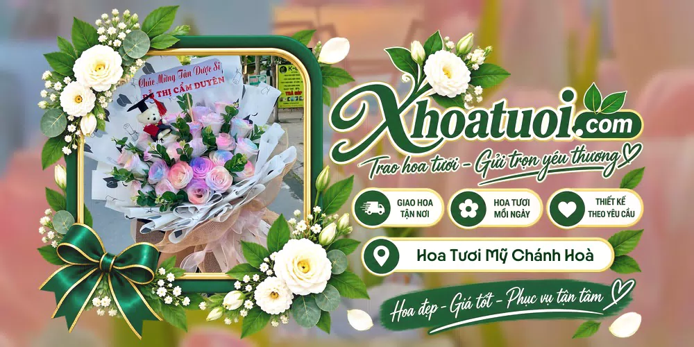 Hoa tươi Xã Mỹ Chánh Hoà, Vĩnh Long giao tận nơi và thiết kế theo yêu cầu
