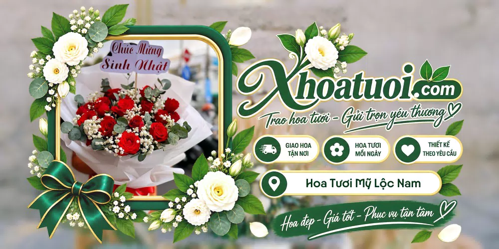 Hoa tươi Mỹ Lộc Nam Định, Ninh Bình giao tận nơi và thiết kế theo yêu cầu