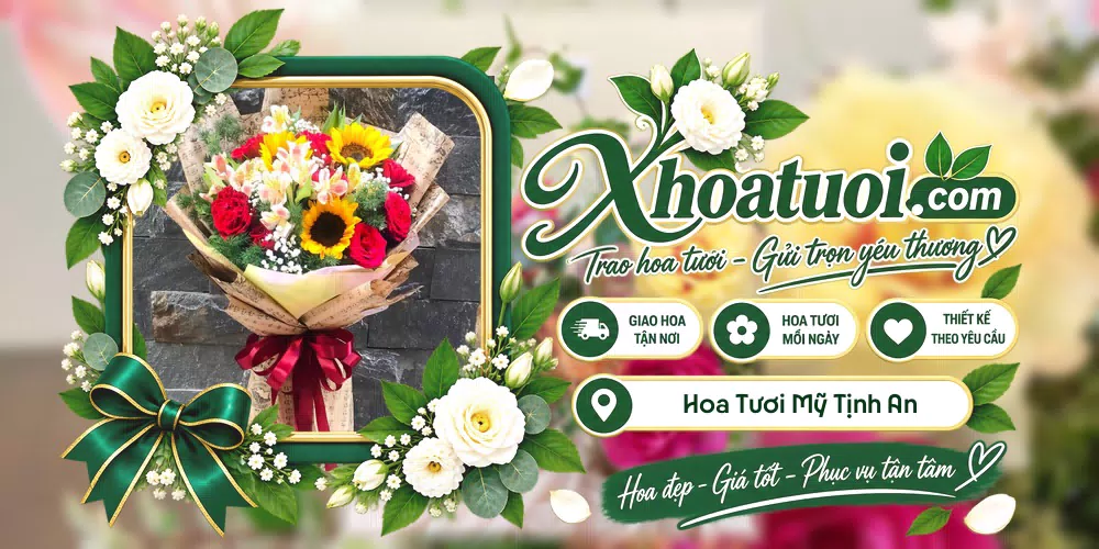 Hoa tươi Xã Mỹ Tịnh An, Đồng Tháp giao tận nơi và thiết kế theo yêu cầu