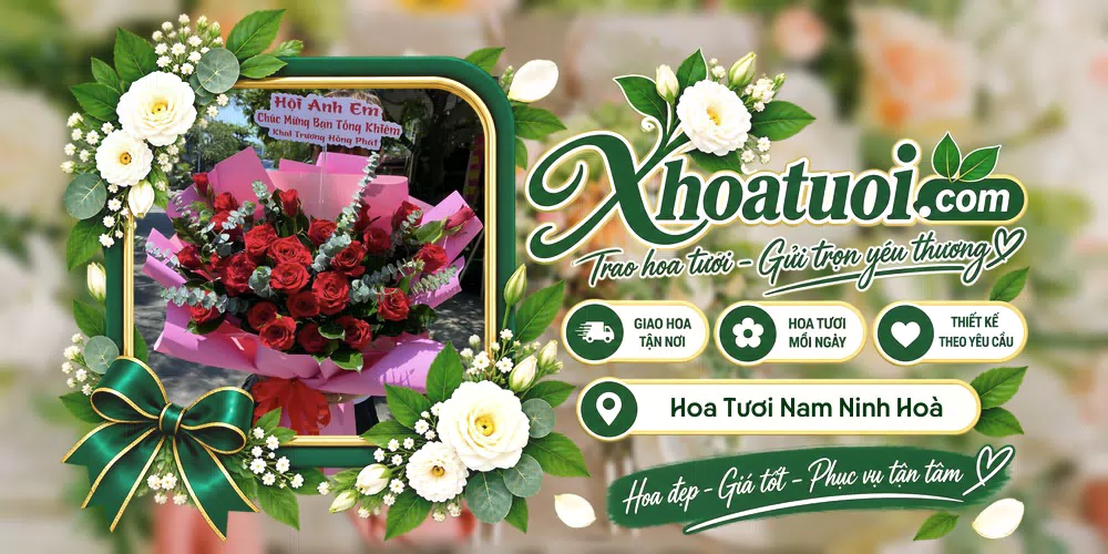 Hoa tươi Xã Nam Ninh Hoà, Khánh Hòa giao tận nơi và thiết kế theo yêu cầu