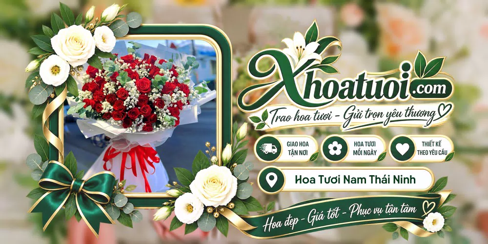 Hoa tươi Xã Nam Thái Ninh, Hưng Yên giao tận nơi và thiết kế theo yêu cầu