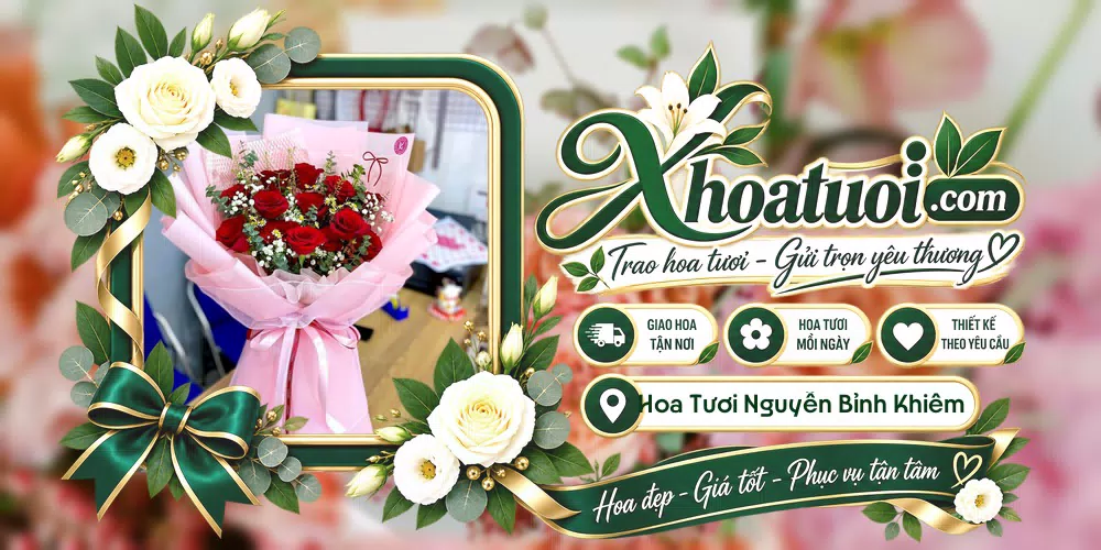 Hoa tươi Xã Nguyễn Bỉnh Khiêm, Hải Phòng giao tận nơi và thiết kế theo yêu cầu