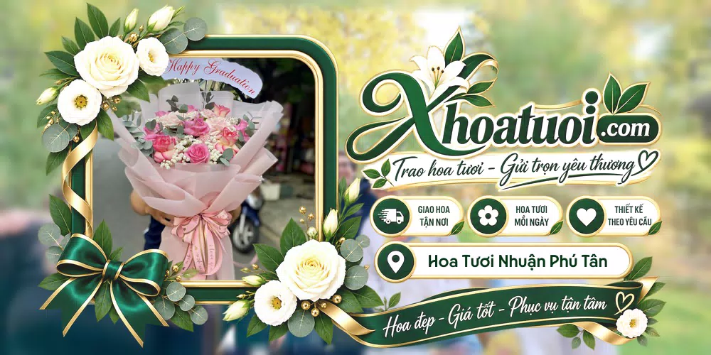 Hoa tươi Xã Nhuận Phú Tân, Vĩnh Long giao tận nơi và thiết kế theo yêu cầu
