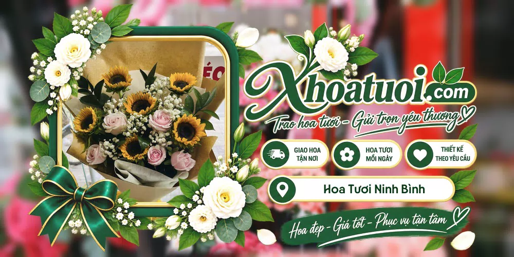 Hoa tươi Ninh Bình giao tận nơi và thiết kế theo yêu cầu