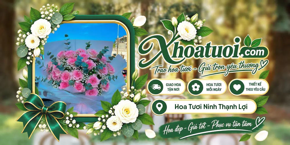 Hoa tươi Xã Ninh Thạnh Lợi, Cà Mau giao tận nơi và thiết kế theo yêu cầu