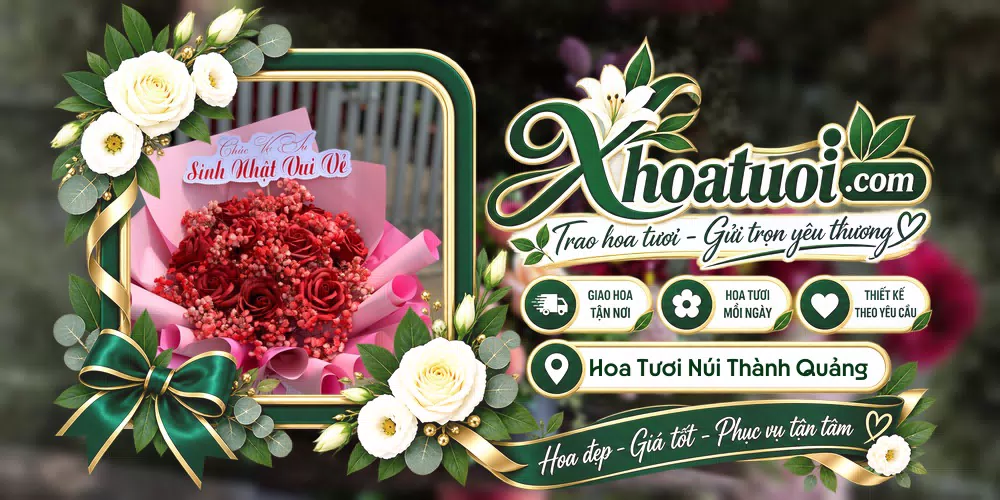 Hoa tươi Núi Thành Quảng Nam, Đà Nẵng giao tận nơi và thiết kế theo yêu cầu