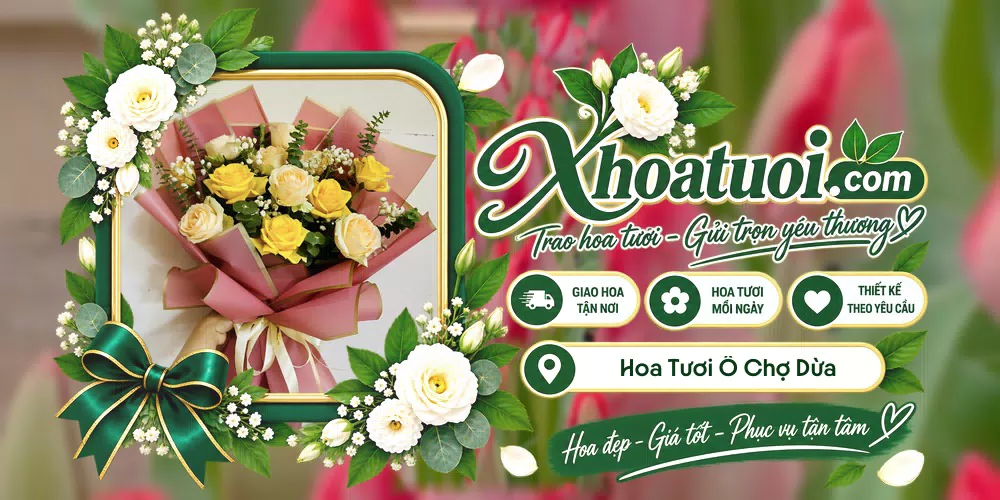 Hoa tươi Phường Ô Chợ Dừa, Hà Nội giao tận nơi và thiết kế theo yêu cầu