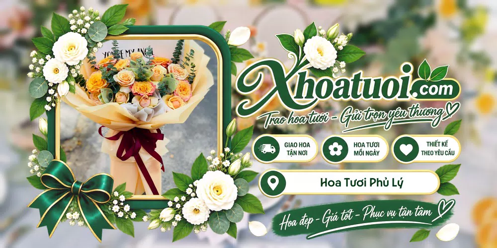 Hoa tươi Phủ Lý, Ninh Bình giao tận nơi và thiết kế theo yêu cầu
