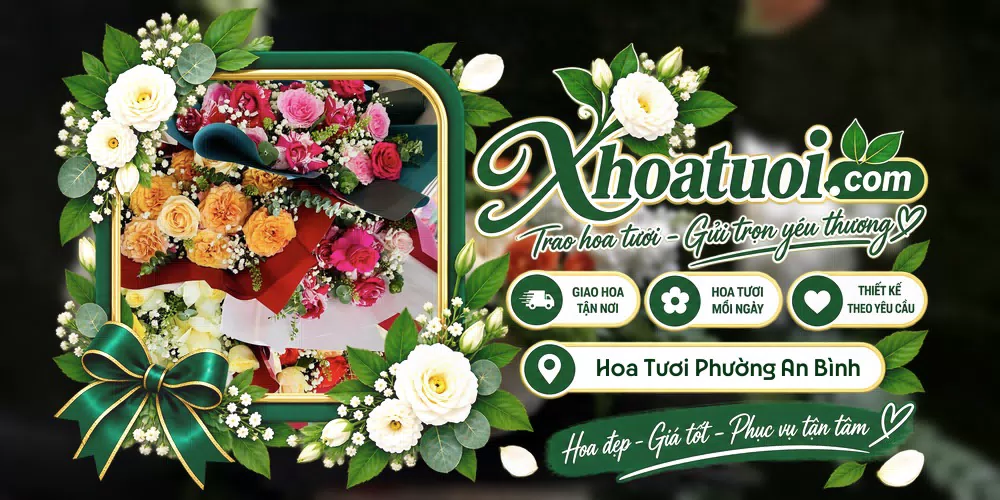 Hoa tươi Phường An Bình, Cần Thơ giao tận nơi và thiết kế theo yêu cầu