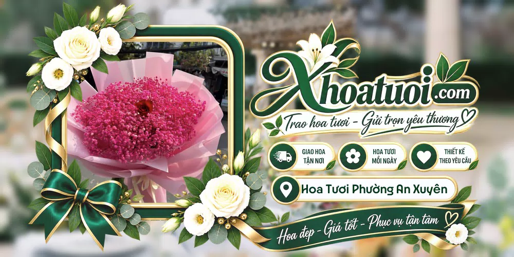 Hoa tươi Phường An Xuyên, Cà Mau giao tận nơi và thiết kế theo yêu cầu