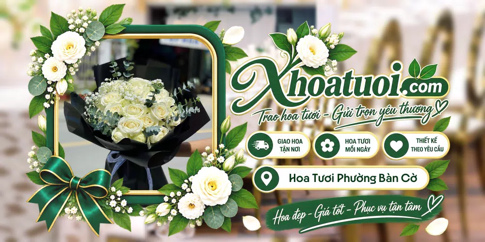 Hoa tươi Phường Bàn Cờ, Hồ Chí Minh giao tận nơi và thiết kế theo yêu cầu
