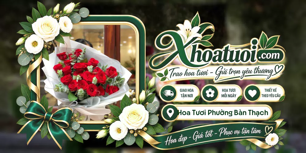 Hoa tươi Phường Bàn Thạch, Đà Nẵng giao tận nơi và thiết kế theo yêu cầu