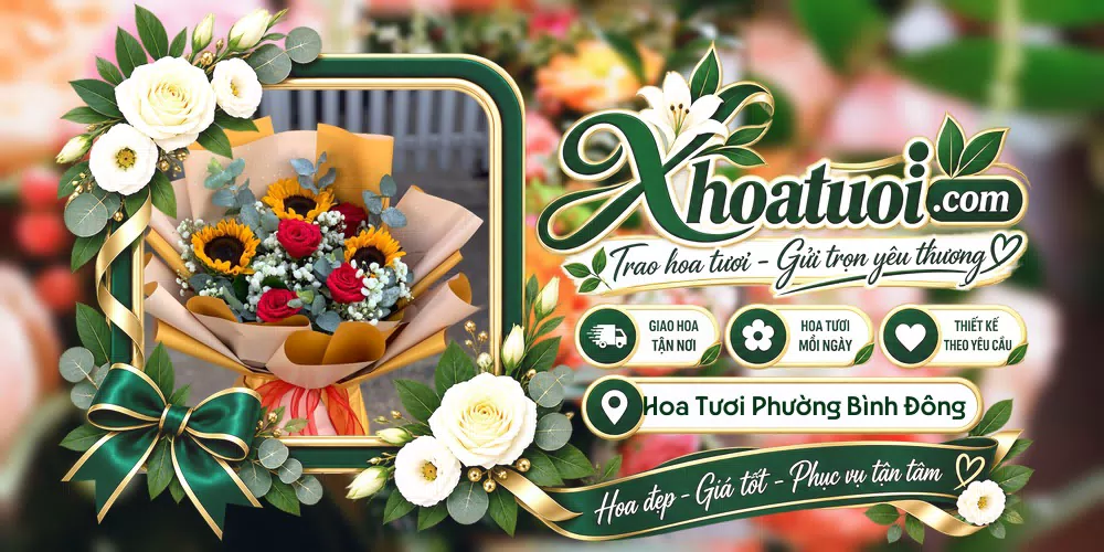 Hoa tươi Phường Bình Đông, Hồ Chí Minh giao tận nơi và thiết kế theo yêu cầu