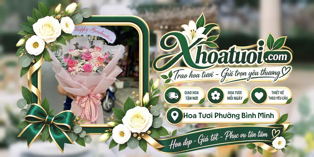 Hoa tươi Phường Bình Minh, Vĩnh Long giao tận nơi và thiết kế theo yêu cầu