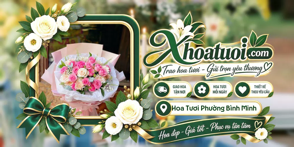 Hoa tươi Phường Bình Minh, Tây Ninh giao tận nơi và thiết kế theo yêu cầu