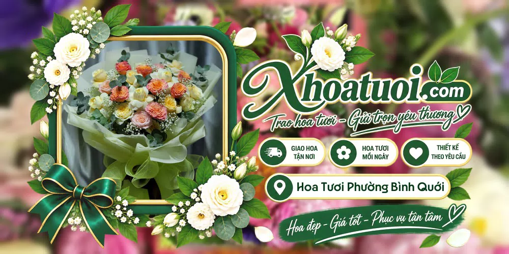 Hoa tươi Phường Bình Quới, Hồ Chí Minh giao tận nơi và thiết kế theo yêu cầu