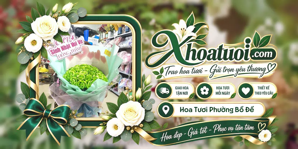 Hoa tươi Phường Bồ Đề, Hà Nội giao tận nơi và thiết kế theo yêu cầu
