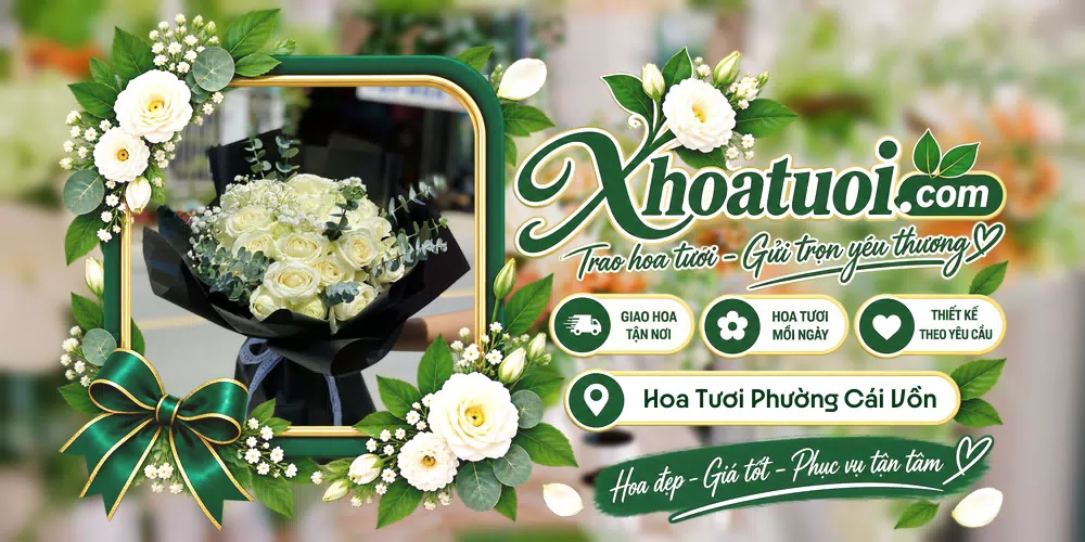 Hoa tươi Phường Cái Vồn, Vĩnh Long giao tận nơi và thiết kế theo yêu cầu
