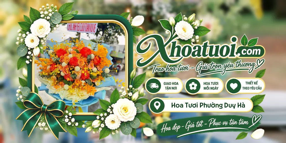 Hoa tươi Phường Duy Hà, Ninh Bình giao tận nơi và thiết kế theo yêu cầu