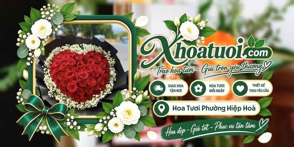 Hoa tươi Phường Hiệp Hoà, Quảng Ninh giao tận nơi và thiết kế theo yêu cầu