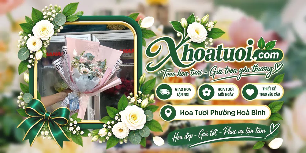 Hoa tươi Phường Hoà Bình, Hải Phòng giao tận nơi và thiết kế theo yêu cầu